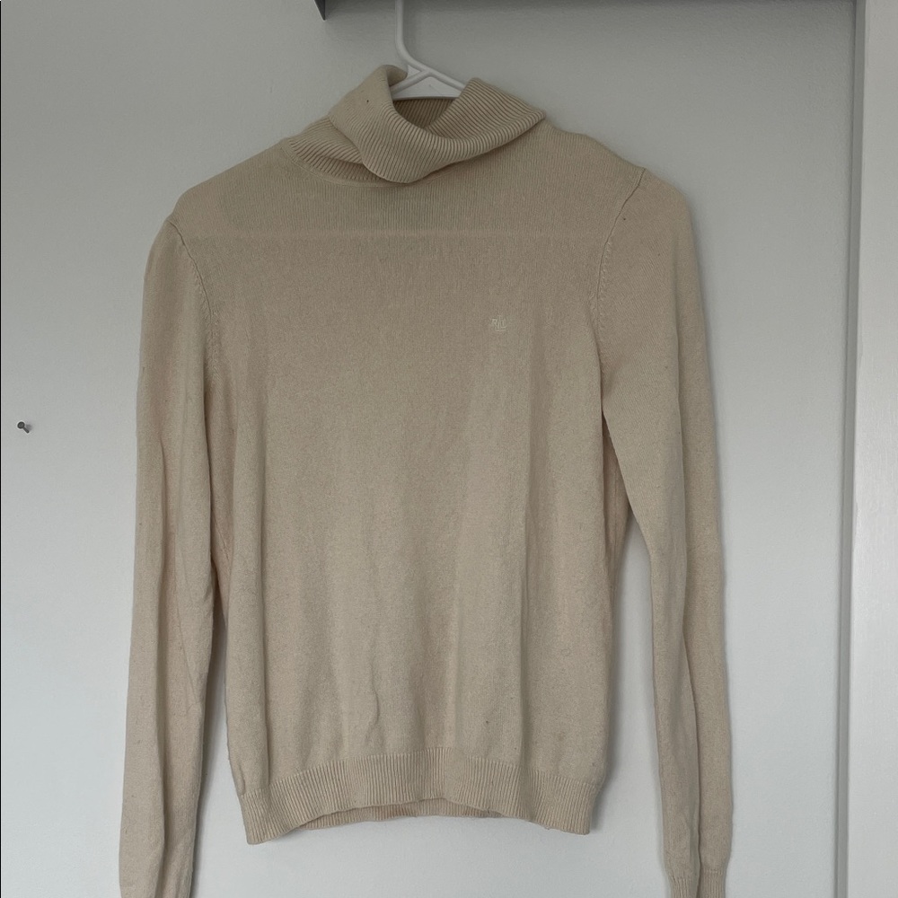 Lauren Ralph Lauren Cream Turtleneck Sweater